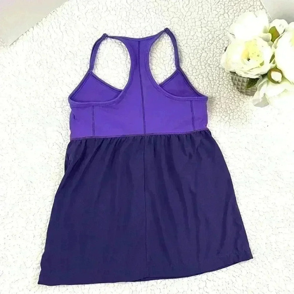 Athleta Purple Retreat Yoga Compression Fit & Flare Athletic Tank Top Size M - Picture 8 of 13